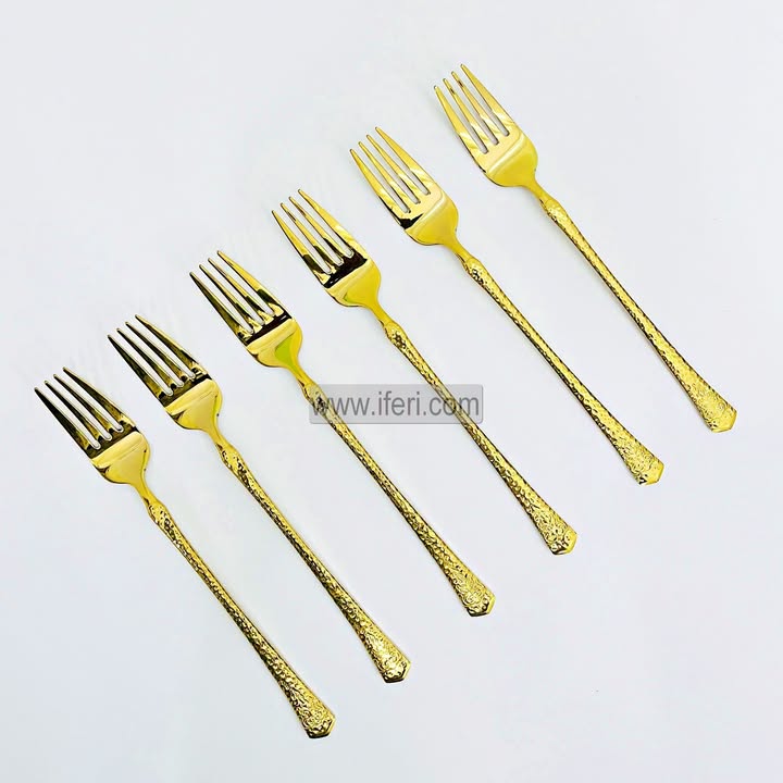 6 Pcs Stainless Steel Dinner Fork Set TB1650