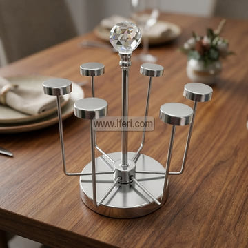 6 Hook Metal Revolving Glass Stand TG10876