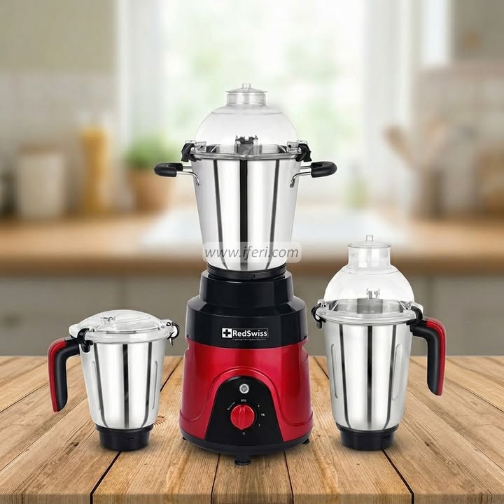 RedSwiss 1800W Alpha Red Mixed Grinder/Blender