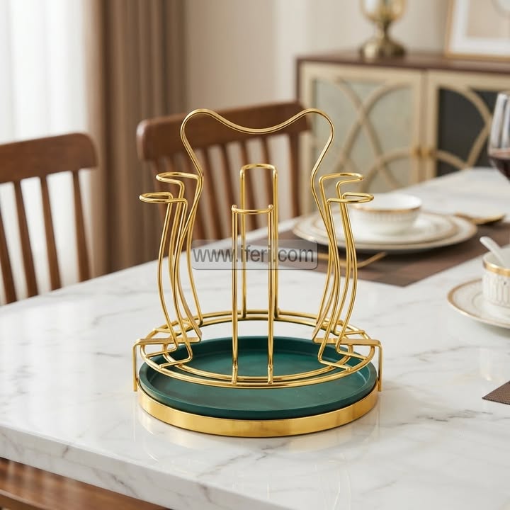 6 Hook Metal Glass Stand RH0502