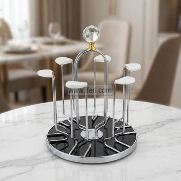 6 Hook Metal Revolving Glass Stand LB6262