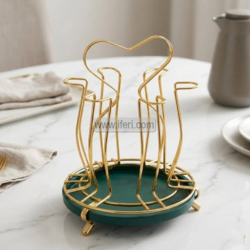 6 Hook Metal Glass Stand TG10878