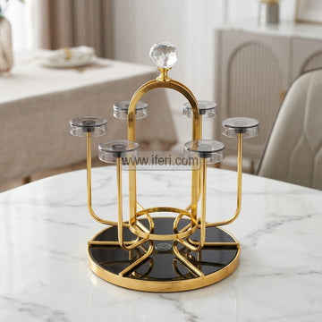 6 Hook Metal Revolving Glass Holder Stand BS117