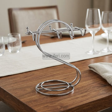 6 Hook Metal Revolving Glass Holder Stand LB6264