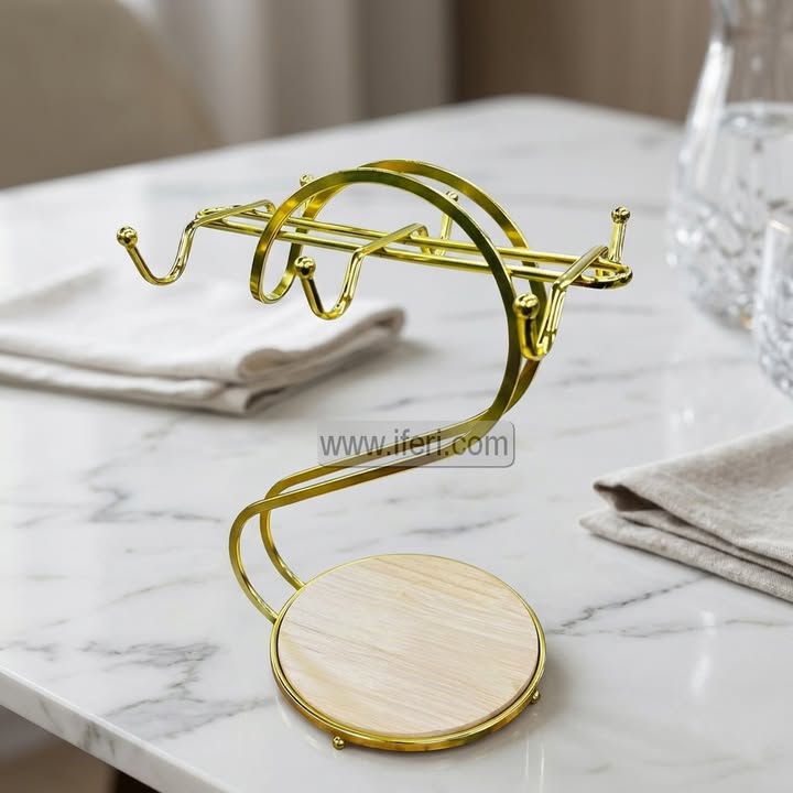 6 Hook Metal Cup & Saucer Holder Stand RH0500
