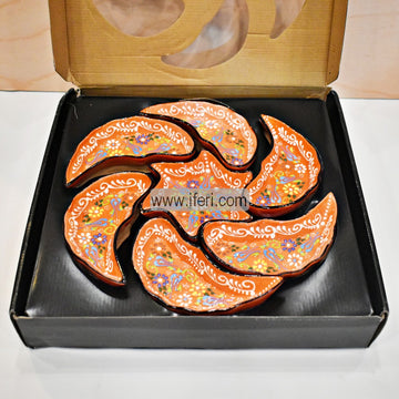 8 Pcs Turkish Hand Printed Ceramic Nuts, Snack, Appetizer Serving Set GA7812