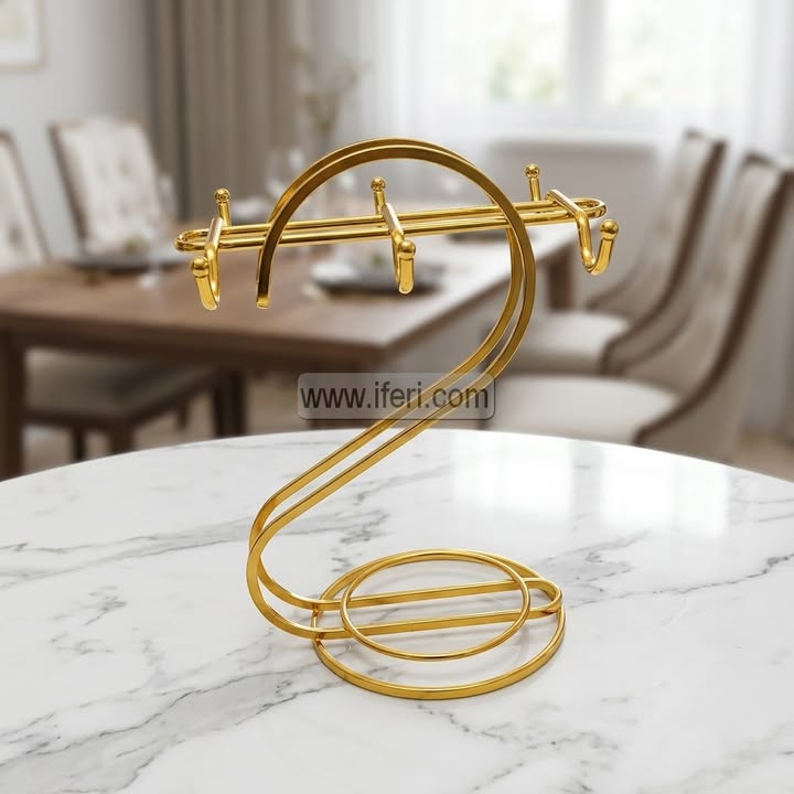 6 Hook Metal Revolving Glass Holder Stand LB6263