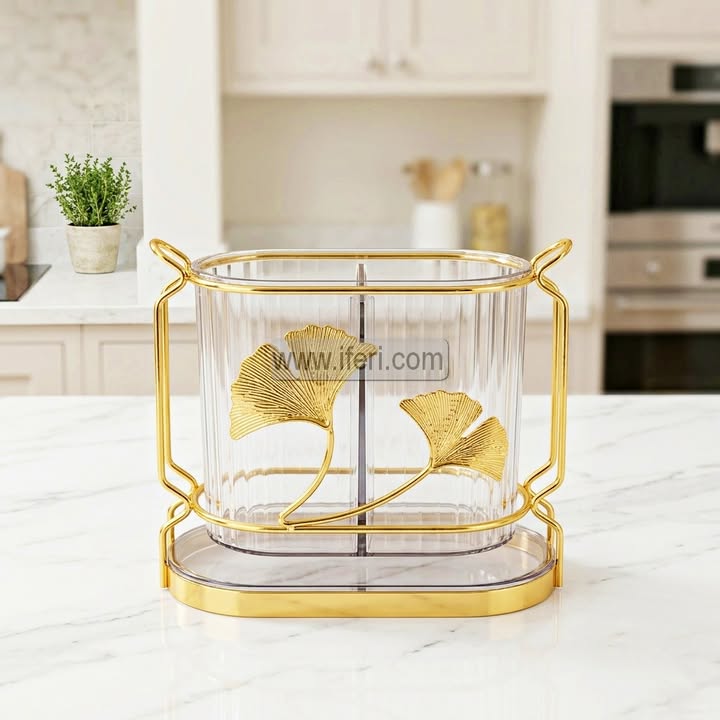 2 Pcs Spoon Holder/Utensils Holder with Tray TG10887