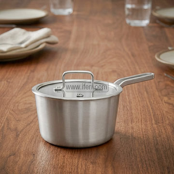 18cm Stainless Steel Milk Pan / Milk Warmer with Lid SRC057