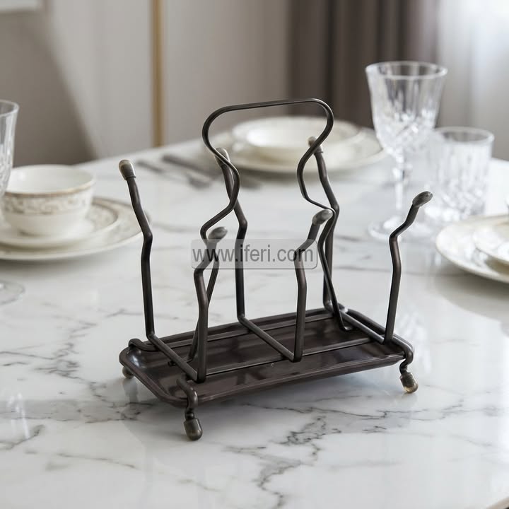 6 Hook Metal Glass Stand ALP3609