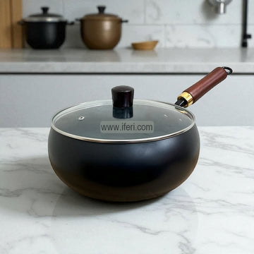 28cm Premium Quality Carbon Steel Belly Pot, Cookware with Handle SRC042