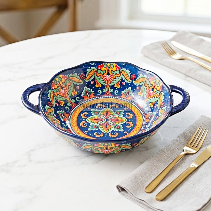 9.5 Inch Exclusive Ceramic Serving Bowl RY36669