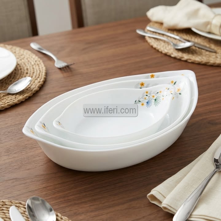3 Pcs Pyrex Serving Dish Set BS121