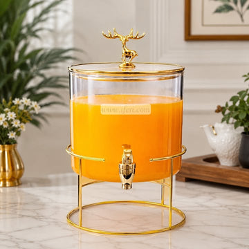 12 Inch Borosilicate Glass Juice Dispenser with Bamboo Stand BS145(5)