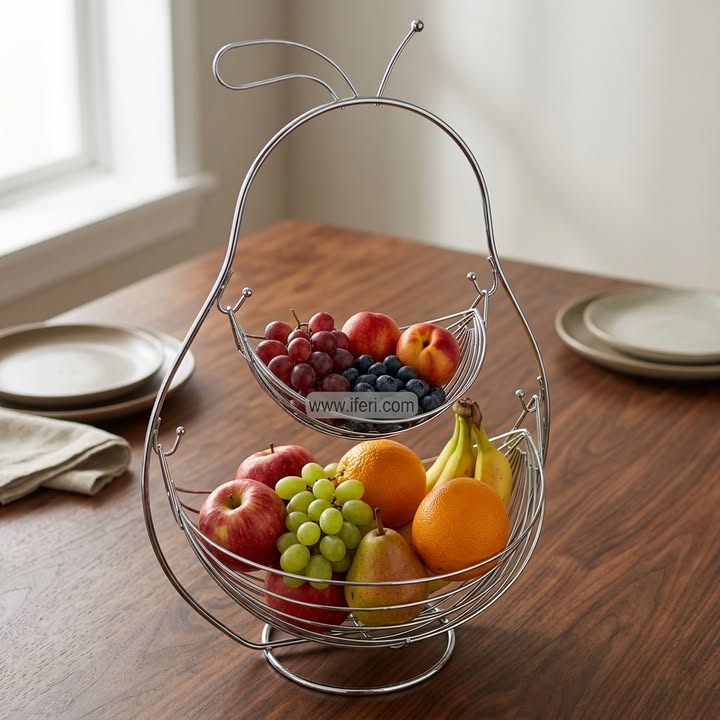2 Tier Metal Fruit Basket ALP0089
