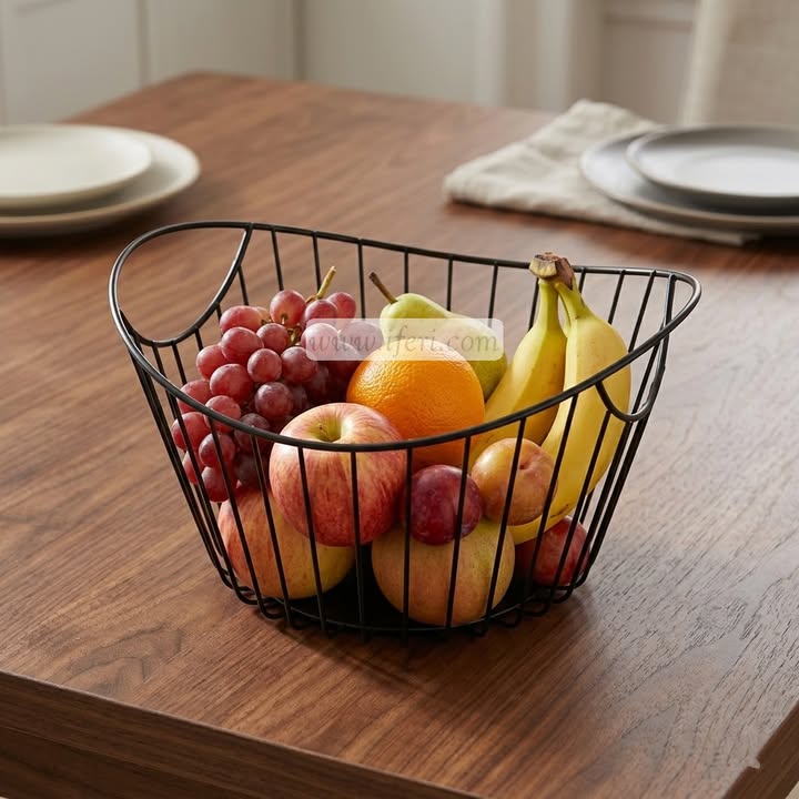 10 Inch Metal Fruit Basket, Multifunctional Storage Basket ALP9987