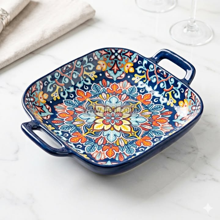 7.2 Inch Exclusive Ceramic Serving Dish RY3664