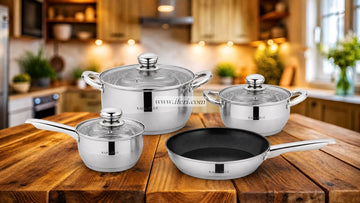 4 Pcs Kaisa Villa Stainless Steel Cookware Set with Lid KV-6711