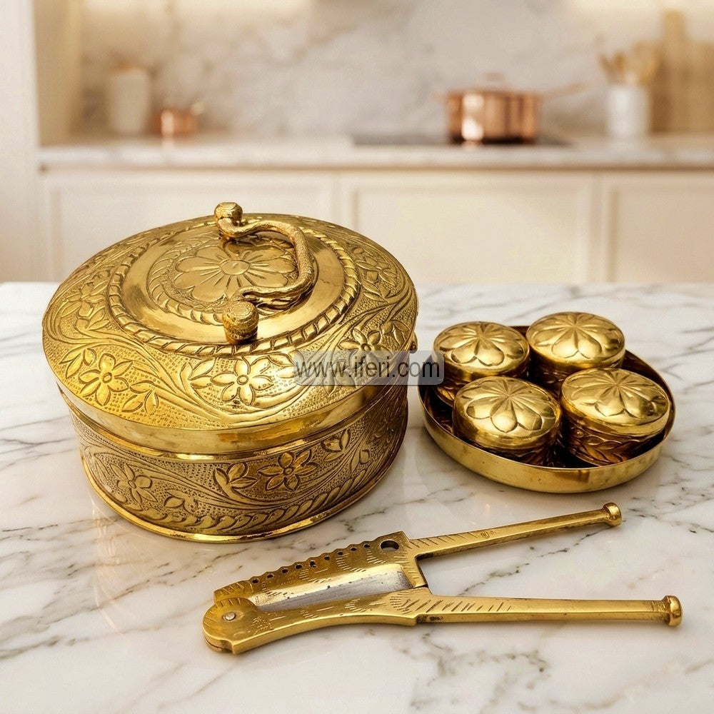 Premium Brass Paan Bata & Supari Cutter Set HBT007