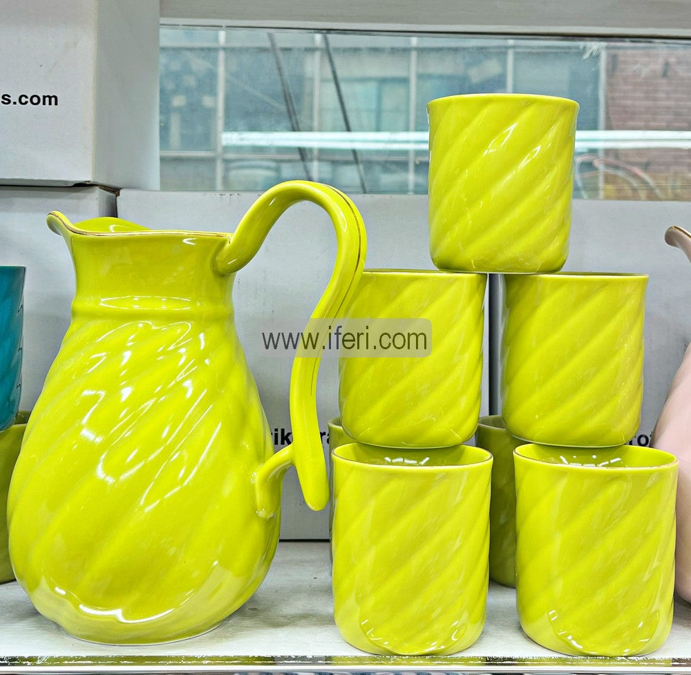 7 Pcs Ceramic Jug & Glass Set ENM0008