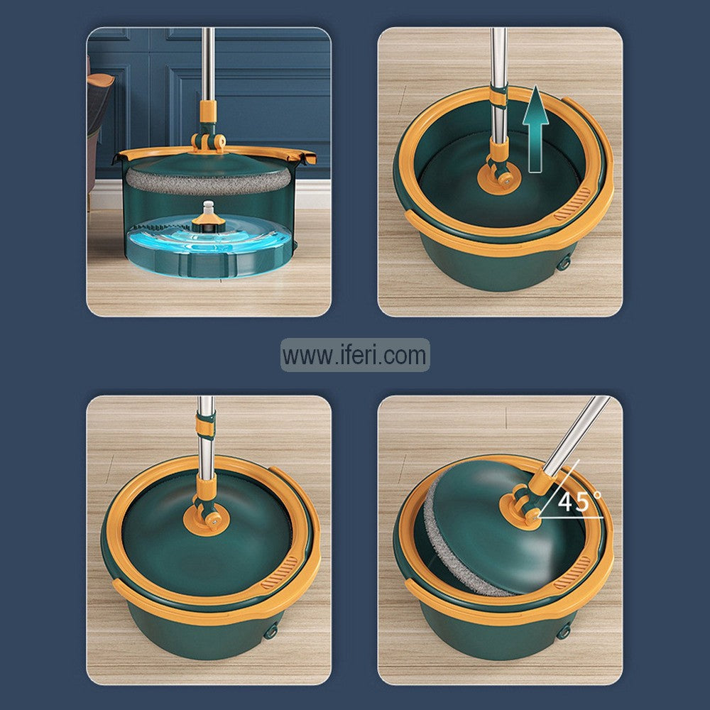 360 Degree Rotating Spinning Mop and Dual Chamber Water Filtration System Bucket Set AnZ009