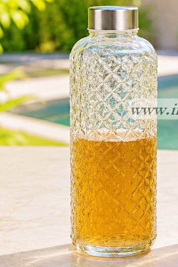 2 Pcs Glass Juice Bottle, Milk Bottle RH0605