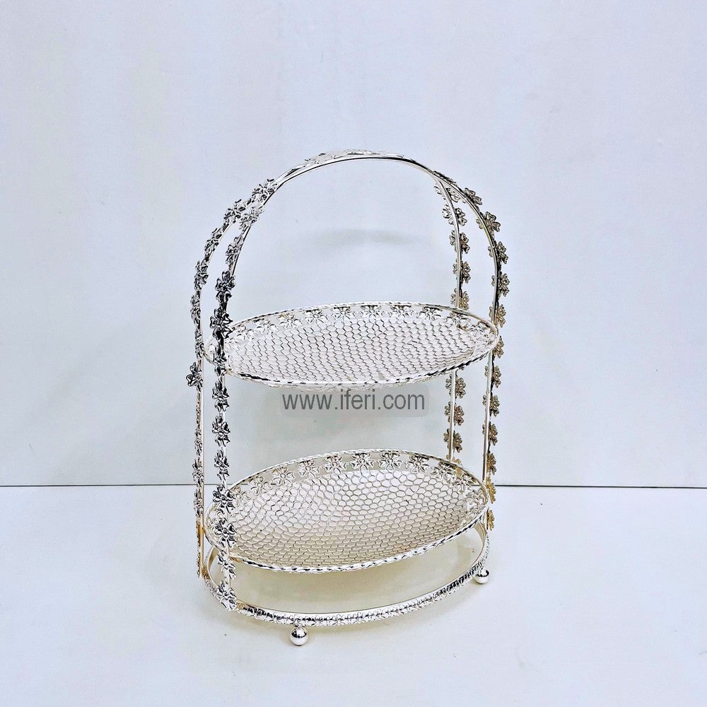 2 Tier Metal Cake, Dessert, Appetizer Serving Platter / Stand RY2701