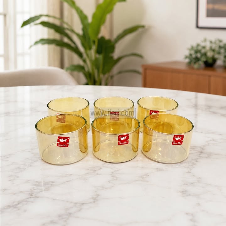 6 Pcs Glass Firni, Dessert Serving Bowl Set RH0529