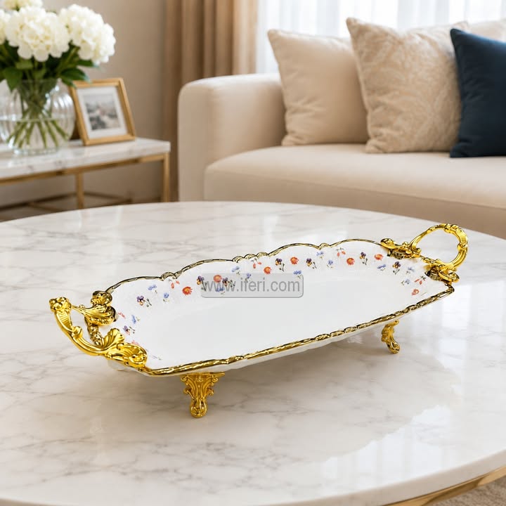 13 Inch Exclusive Ceramic Cake Serving Dish Stand RY36698