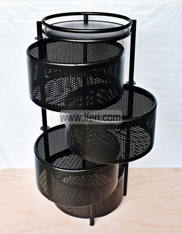 4 Tier Rotating Fruit Vegetable Storage Basket Kitchen Rack KSM0023-1