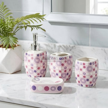 4 Pcs Ceramic Bathroom Soap Dispenser Set HR2522