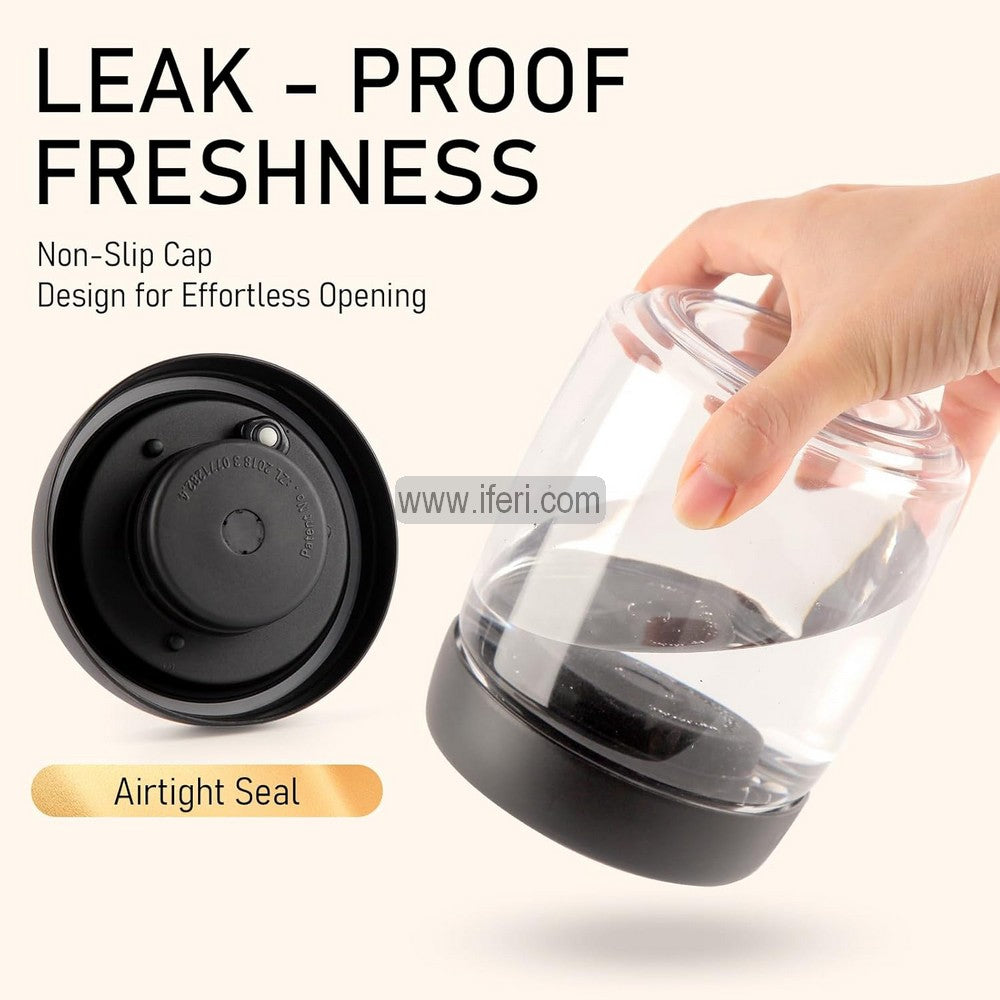 3 Pcs Airtight Glass Cookie Jar / Spice Jar with Manual Vacuum Sealer CK0172