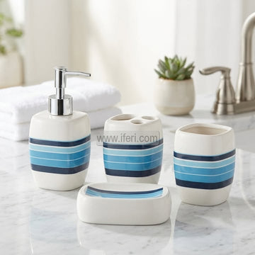 4 Pcs Ceramic Bathroom Soap Dispenser Set HR2524