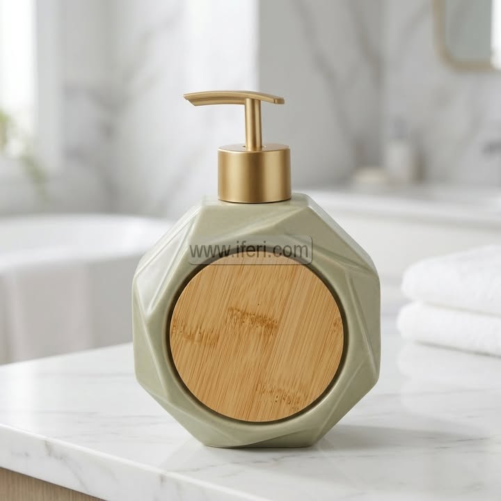 6 Inch Ceramic Bathroom Soap Dispenser RY36734
