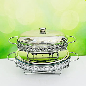 2 Pcs Silver Chafing Dish with Food warmer RH0614