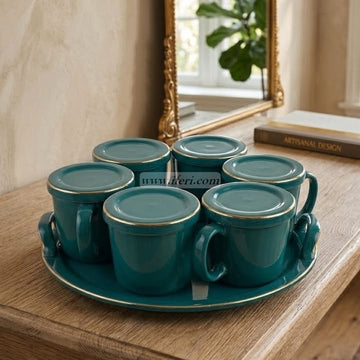 6 Pcs Mug Set with Tray CGA0409