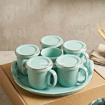 6 Pcs Mug Set with Tray CGA0402
