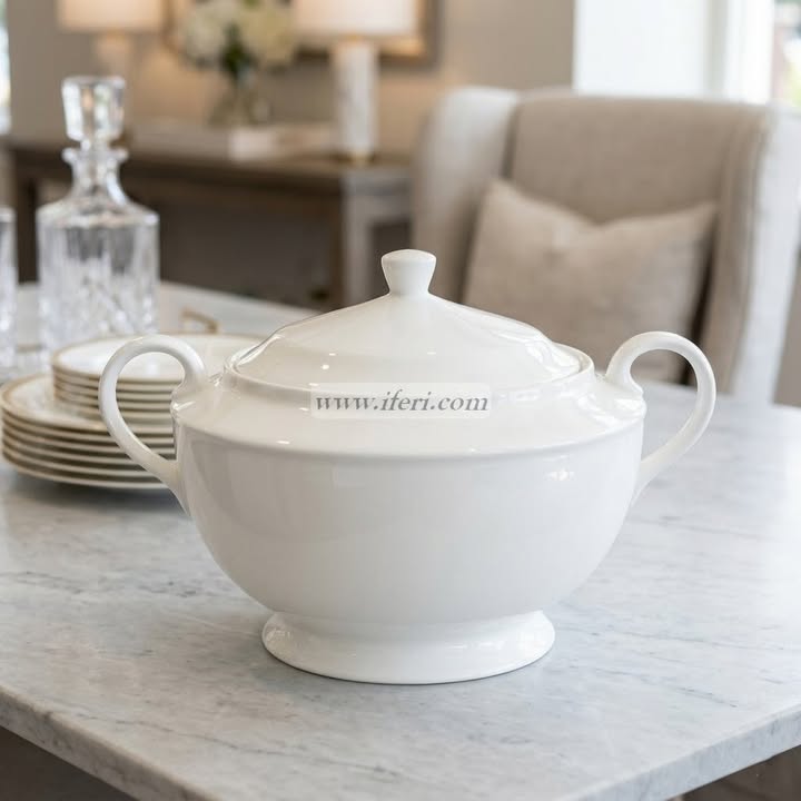 10.5 Inch Ceramic Bone China Casserole CGA0406