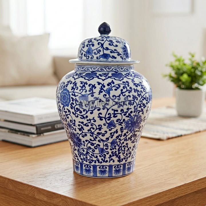 8 Inch Exclusive Ceramic Decorative Flower Vase HR2537