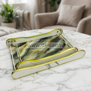 2 Pcs Exclusive Acrylic Serving Tray ARF048