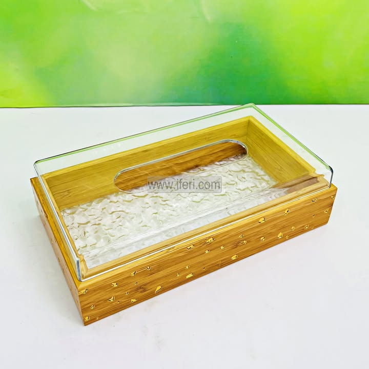 9 Inch Acrylic Decorative Tissue Box FT1637