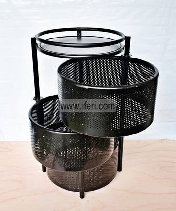 3 Tier Rotating Fruit Vegetable Storage Basket Kitchen Rack KSM0023