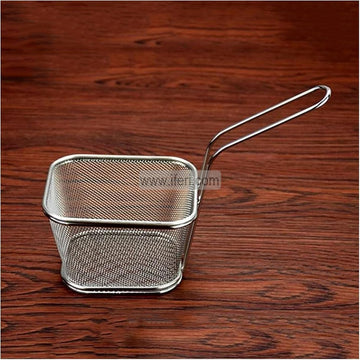 5 Inch Stainless Steel Mini Frying Basket, French Fry, Chips Basket IQ104