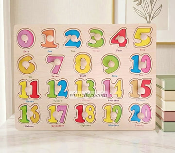 Wooden Number Puzzle for Toddlers MP1008