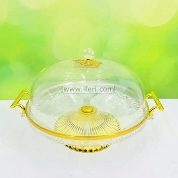 12.5 Inch Revolving Acrylic Cake, Dessert, Appetizer Serving Stand with Lid ARF053