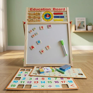 Wooden Multi-Functional Education Board Easel MP1011