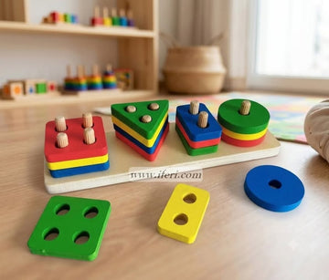 Wooden Sorting Stacking Montessori Toys MP1002
