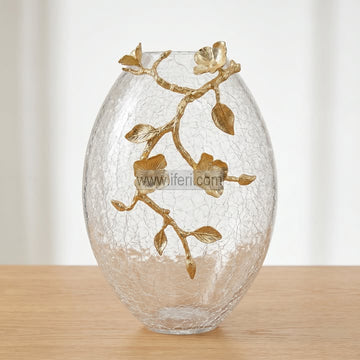 12.5 Inch Exclusive Heavy Glass Decorative Flower Vase RY36801