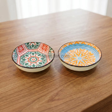 2 Pcs Ceramic Dessert Serving Bowl Set RY36821