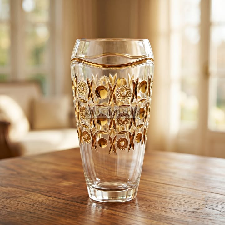 11.5 Inch Exclusive Heavy Glass Decorative Flower Vase RY36825